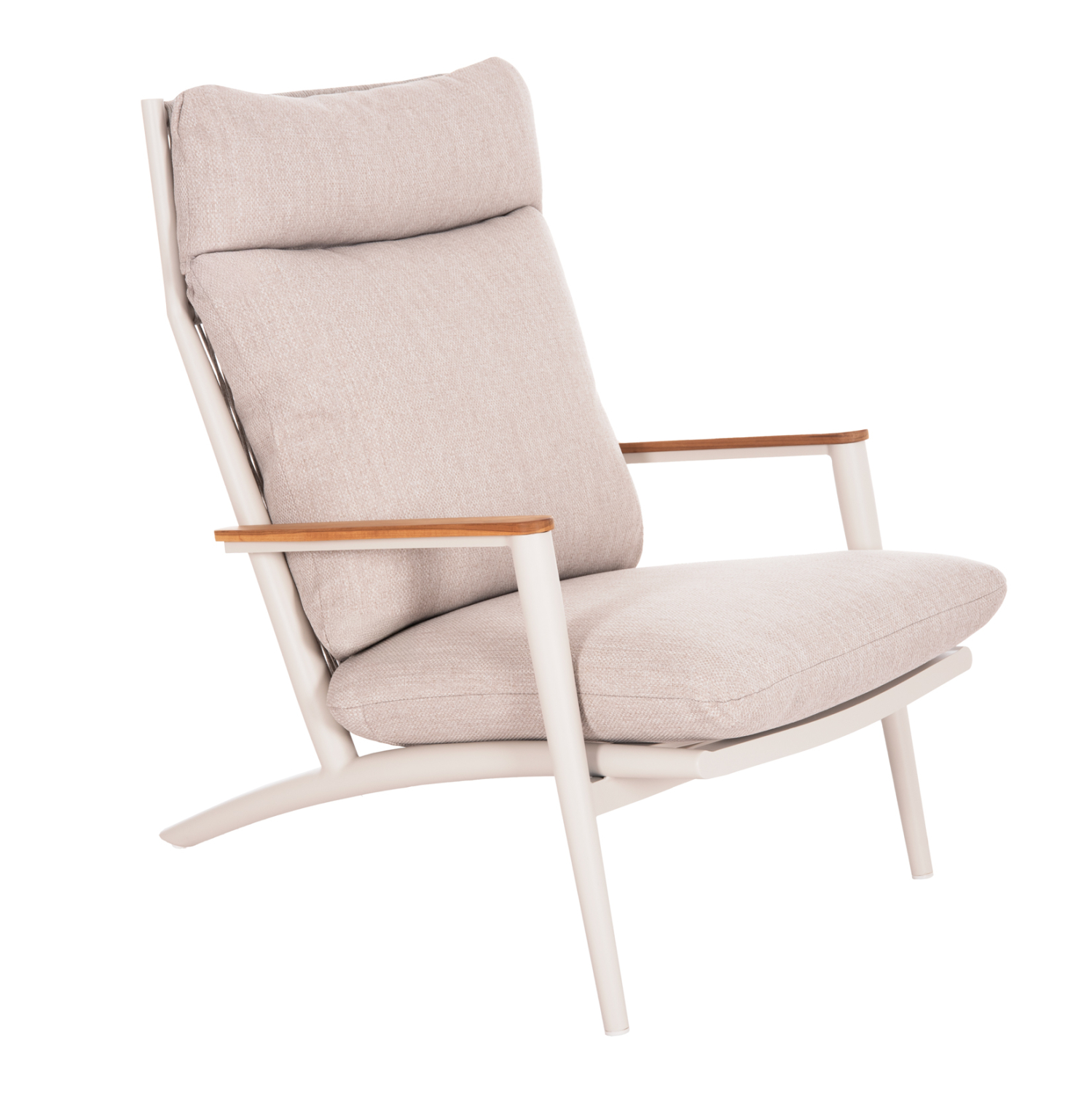 Πολυθρόνα lounge εξωτερικού χώρου - Κρεμ & μπεζ 73x100x98 εκ. | Zodiac