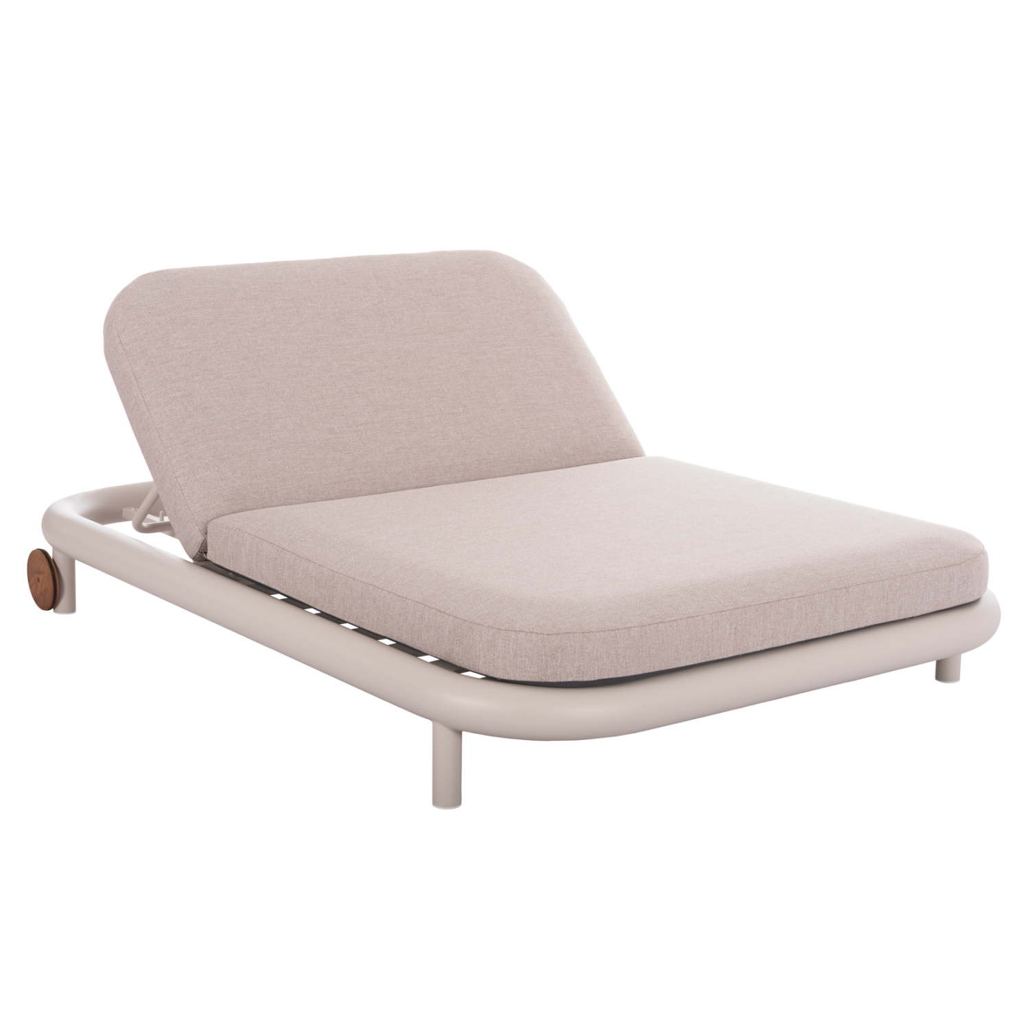 Διπλό daybed αλουμινίου - Κρεμ & μπεζ 200x150x36 εκ. | Eutopia