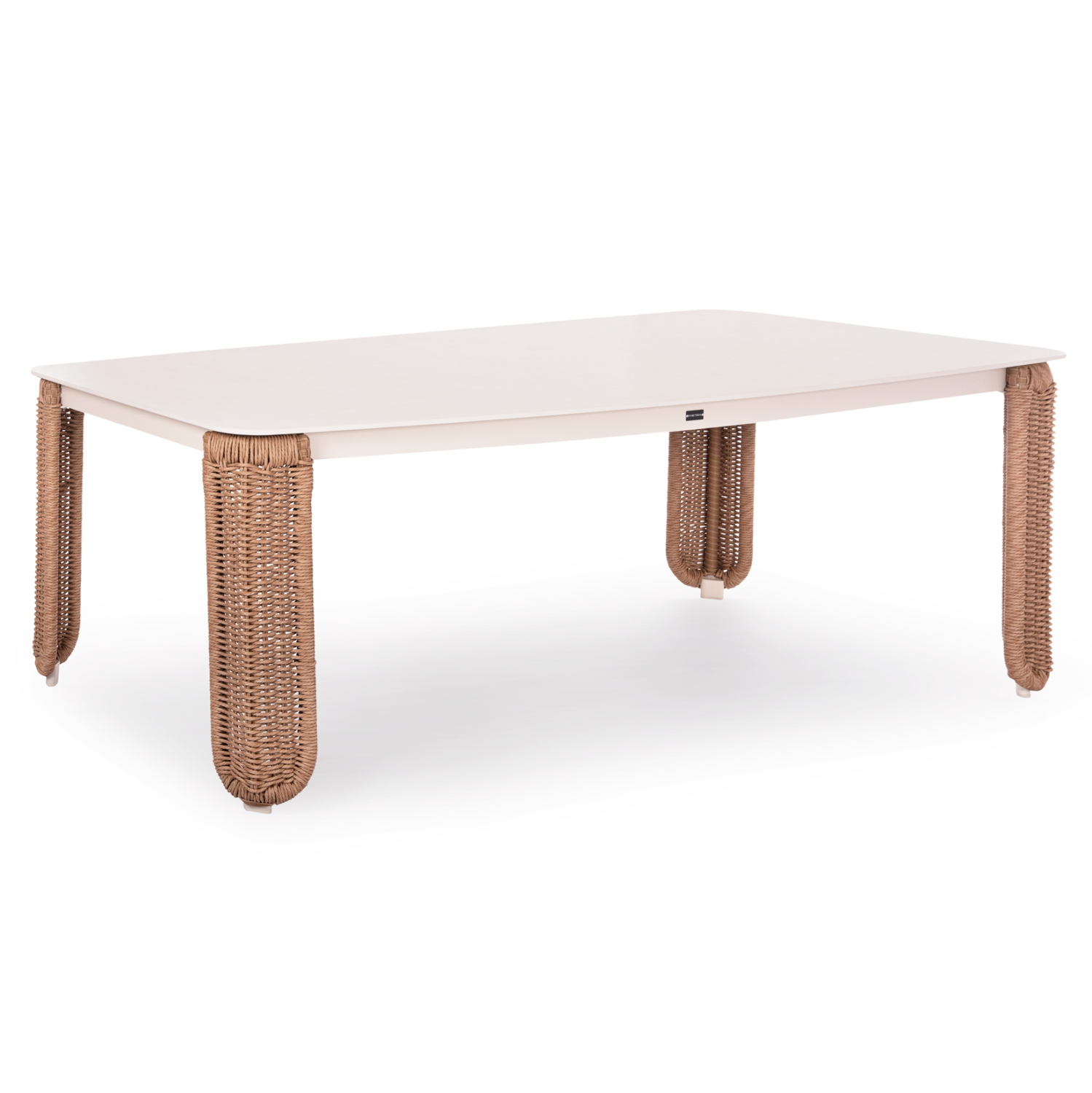 ΤΡΑΠΕΖΙ ΑΛΟΥΜΙΝΙΟΥ ΣΕΙΡΑ DESTINY SM6318 ΕΚΡΟΥ-WICKER-S.STONE TOP 240x110x75Υεκ