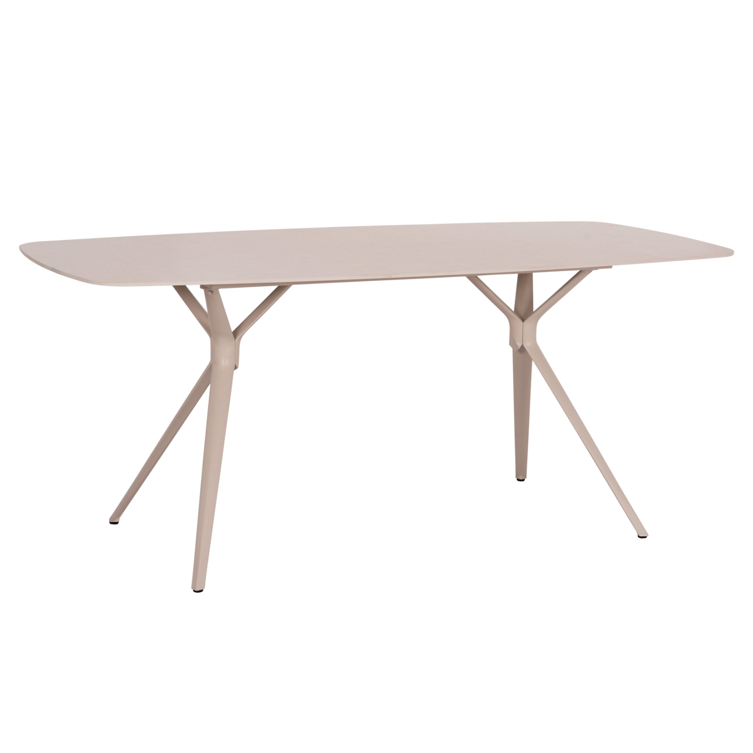 ΤΡΑΠΕΖΙ ANTOINE SM6355 ΚΡΕΜ ΑΛΟΥΜΙΝΙΟ & SINTERED STONE TOP 180x90x75Yεκ.