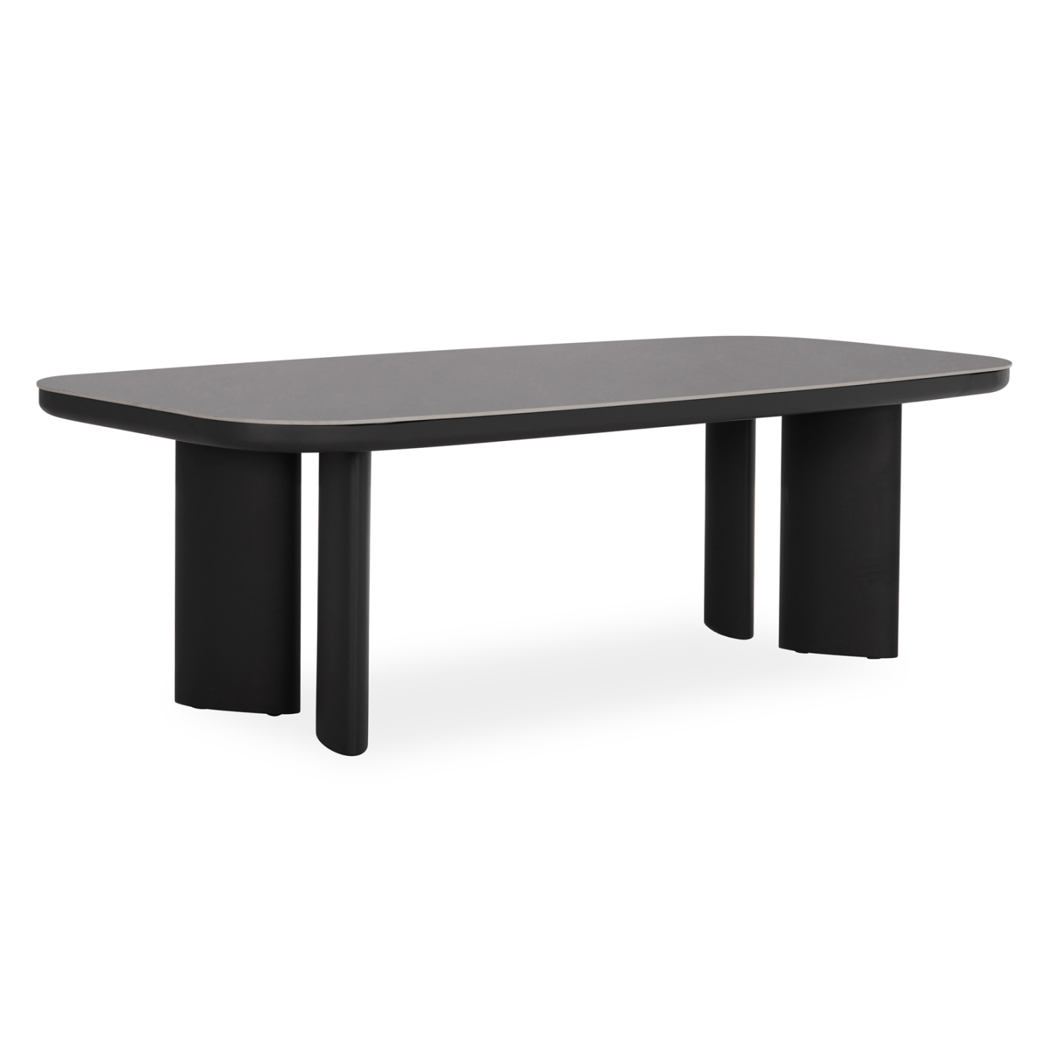ΤΡΑΠΕΖΙ ΑΛΟΥΜΙΝΙΟΥ CARDEMO SM6498.01 ΣΚΟΥΡΟ ΓΚΡΙ--SINTERED STONE TOP 240x110x74Υεκ.