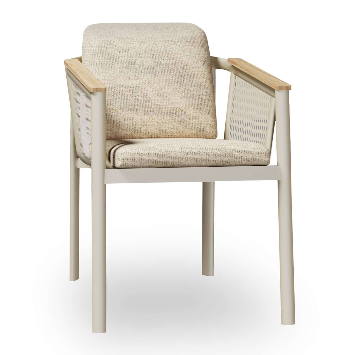 ΠΟΛΥΘΡΟΝΑ ZEFYR SM6500.02 ΜΠΕΖ ΑΛΟΥΜΙΝΙΟ-ΥΦΑΣΜΑ MESH 56,5x60,5x71,5Υεκ.