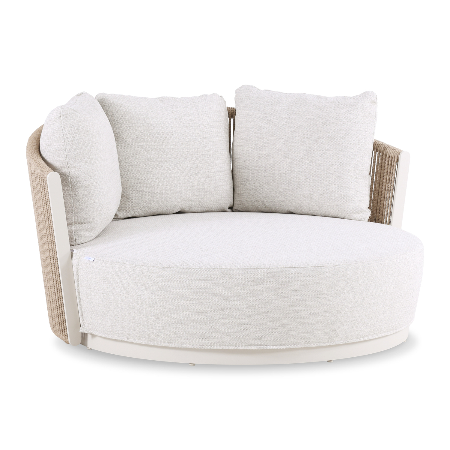 Daybed αλουμινίου με σχοινί - Ivory & μπεζ 163x158,5x82 εκ. | Lorien