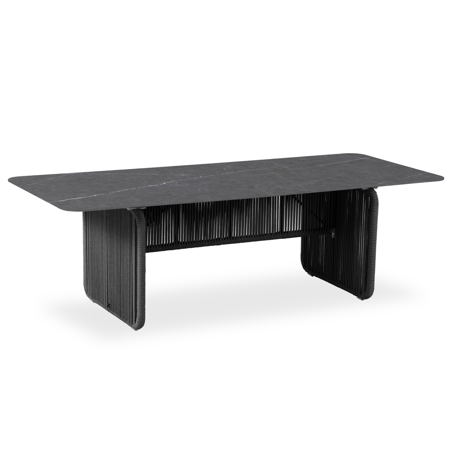 ΤΡΑΠΕΖΙ ETHEREAL SM6167.02 ΑΝΘΡΑΚΙ ΑΛΟΥΜΙΝΙΟ--ΓΚΡΙ SINTERED STONE TOP 240x100x73,5Υ